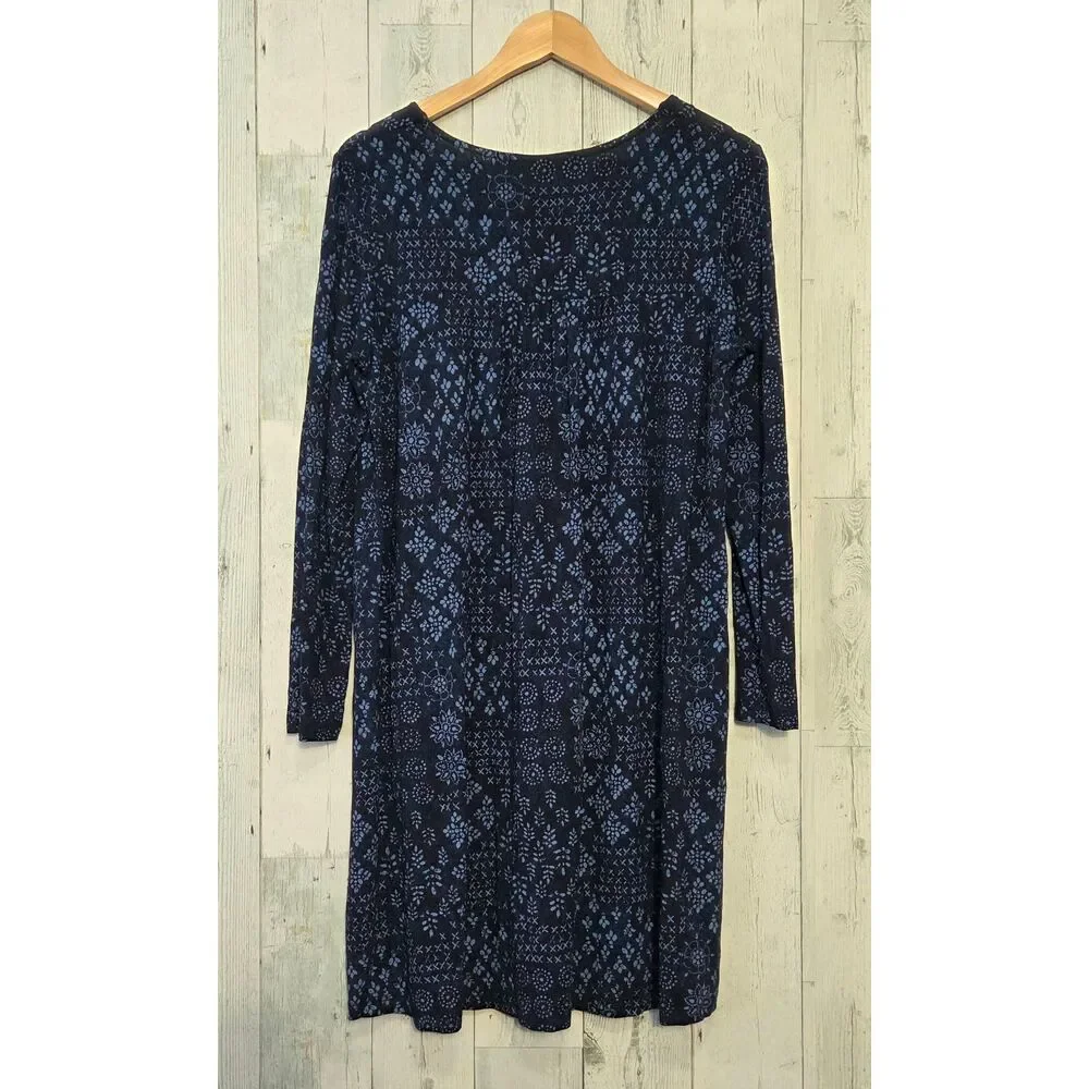 Gundren Sjoden Geometric Print Square Neck Sheath Dress Sz. M - Picture 4 of 5